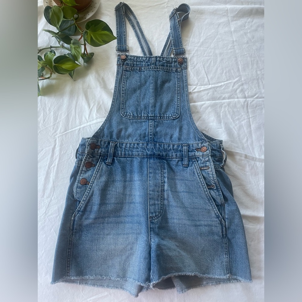 Madewell Denim Short Overalls
